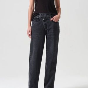 Agolde criss cross straight jean